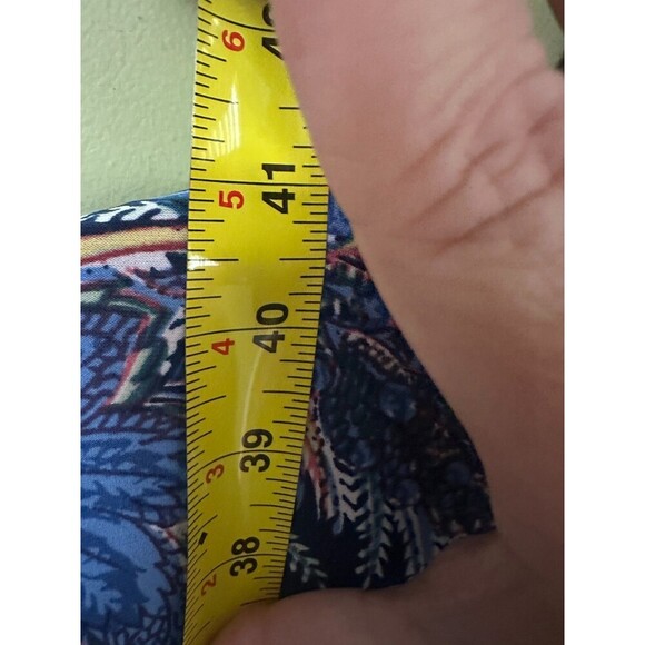 NWT‎ Lauren Ralph Lauren Floral Jersey Dress Sz 14 Stretch Navy Blue Long Sleeve - Picture 11 of 12